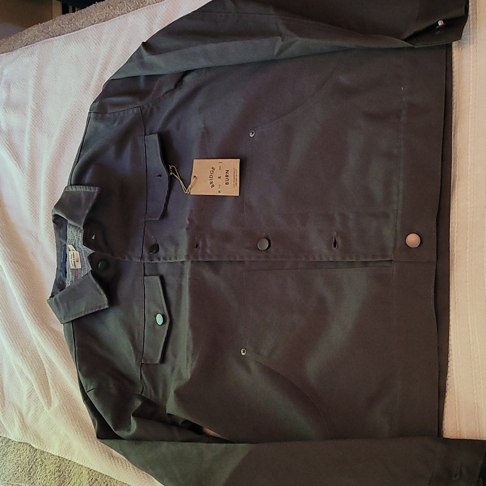 Bridge and Burn Burl waxed trucker work jacket